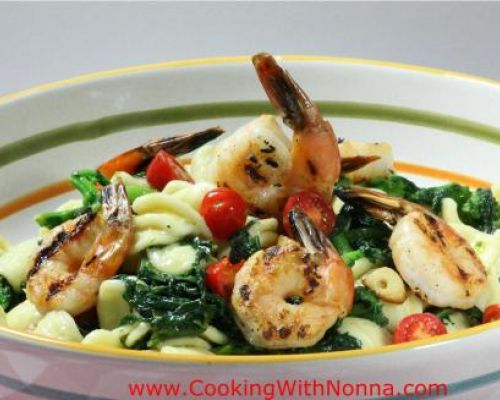 Orecchiette with Broccoli Rabe and Grilled Shrimp Pasta Salad